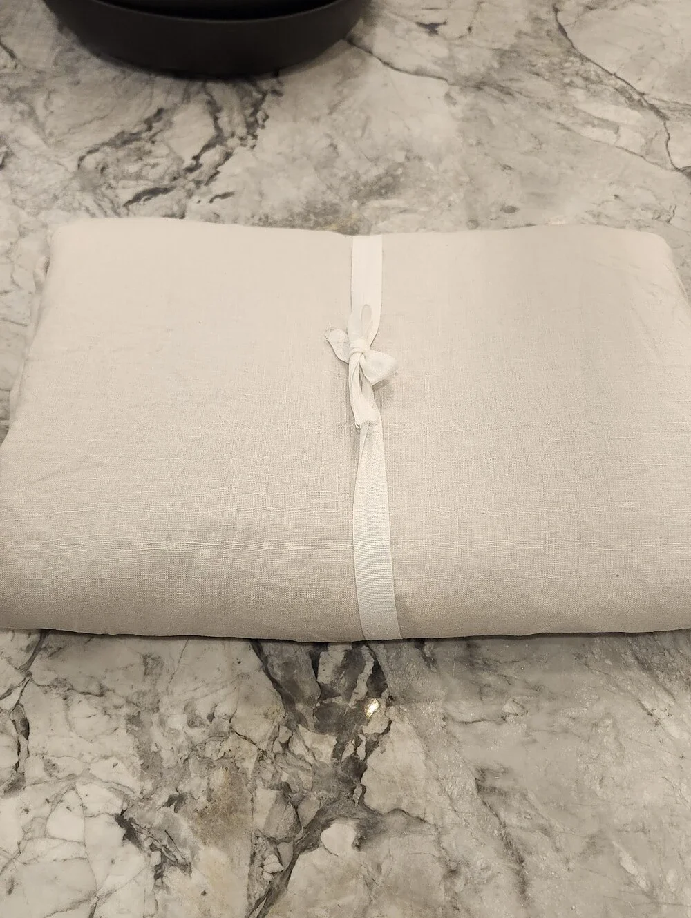 Quince European Linen Duvet Cover Queen Full Sand NWOT OEKO-TEX